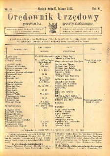 Orędownik Urzędowy Powiatu Gostyńskiego 1926.02.20 R. 8 Nr 14