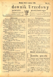 Orędownik Urzędowy Powiatu Gostyńskiego 1926.03.03 R. 8 Nr 17