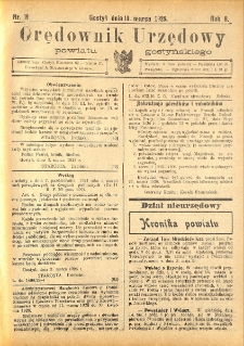Orędownik Urzędowy Powiatu Gostyńskiego 1926.03.10 R. 8 Nr 19