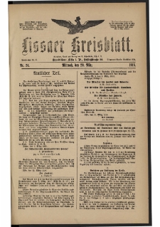 Lissaer Kreisblatt. 1916.03.29 Nr 26