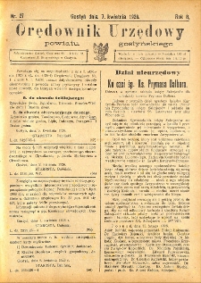 Orędownik Urzędowy Powiatu Gostyńskiego 1926.04.07 R. 8 Nr 27