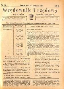 Orędownik Urzędowy Powiatu Gostyńskiego 1926.04.24 R. 8 nr 32