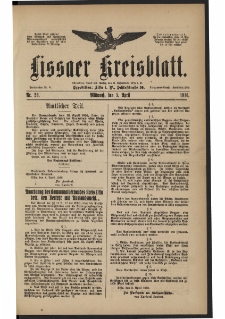 Lissaer Kreisblatt. 1916.04.05 Nr 28