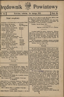 Orędownik Powiatowy (Kościan) 1921.02.26 R.56 Nr 16