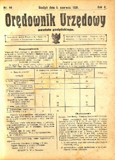 Orędownik Urzędowy Powiatu Gostyńskiego 1926.06.05 R. 8 Nr 44