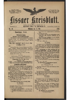 Lissaer Kreisblatt. 1916.05.17 Nr 40
