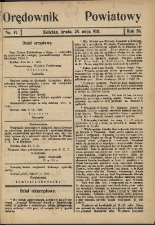 Orędownik Powiatowy (Kościan) 1921.05.21 R.56 Nr 40