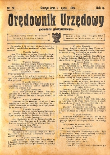 Orędownik Urzędowy Powiatu Gostyńskiego 1926.07.07 R. 8 Nr 52