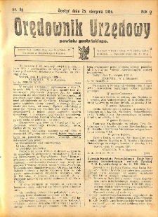 Orędownik Urzędowy Powiatu Gostyńskiego 1926.08.25 R. 8 Nr 66