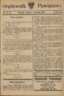 Orędownik Powiatowy (Kościan) 1921.09.21 R.56 Nr 75
