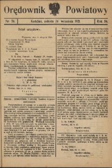 Orędownik Powiatowy (Kościan) 1921.09.24 R.56 Nr 76