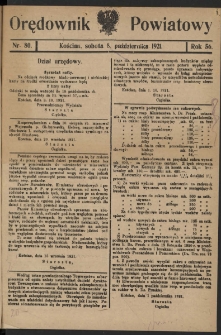Orędownik Powiatowy (Kościan) 1921.10.08 R.56 Nr 80
