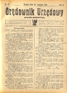Orędownik Urzędowy Powiatu Gostyńskiego 1926.08.28 R. 8 Nr 67