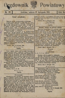 Orędownik Powiatowy (Kościan) 1921.11.19 R.56 Nr 92