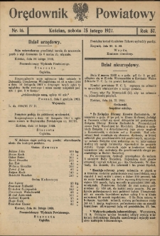 Orędownik Powiatowy (KościanOrędownik Powiatowy (Kościan) 1922.02.25 R.57 Nr 16