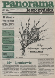 Panorama Leszczyńska 1994.04.03 R.16 Nr14(740)