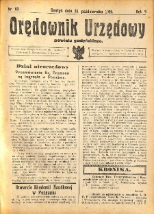 Orędownik Urzędowy Powiatu Gostyńskiego 1926.10.23 R. 8 Nr 83
