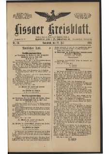 Lissaer Kreisblatt. 1916.07.22 Nr 59
