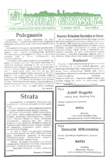 Przegląd G&oacute;rowski 1992.03.15 R.2 Nr 5(16)