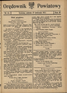 Orędownik Powiatowy (Kościan) 1922.04.29 R.57 Nr 34