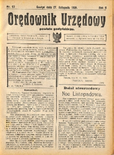 Orędownik Urzędowy Powiatu Gostyńskiego 1926.11.27 R. 8 Nr 93