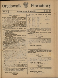 Orędownik Powiatowy (Kościan) 1922.05.17 R.57 Nr 39