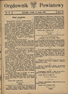 Orędownik Powiatowy (Kościan) 1922.05.24 R.57 Nr 41