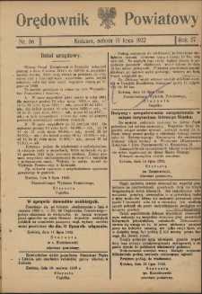 Orędownik Powiatowy (Kościan) 1922.07.15 R.57 Nr 56