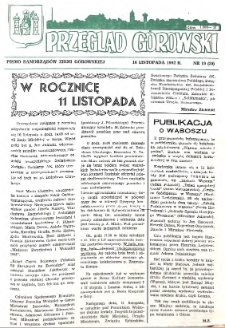 Przegląd G&oacute;rowski 1992.11.16 R.2 Nr 19(30)