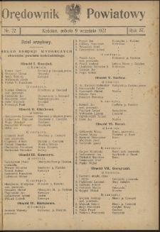 Orędownik Powiatowy (Kościan) 1922.09.09 R.57 Nr 72