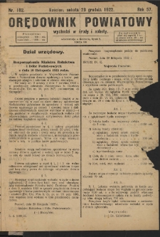 Orędownik Powiatowy (Kościan) 1922.12.23 R.57 Nr 102