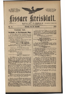 Lissaer Kreisblatt. 1916.09.20 Nr 76