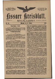 Lissaer Kreisblatt. 1916.10.25 Nr 86