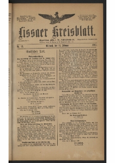 Lissaer Kreisblatt. 1917.02.14 Nr 13