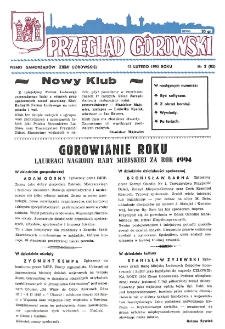 Przegląd G&oacute;rowski 1995.02.15 R.5 Nr 3(82)