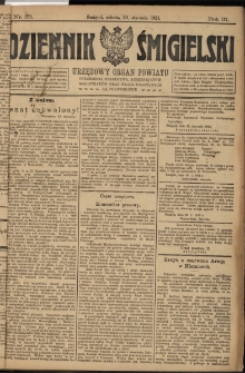 Dziennik Śmigielski 1921.01.29 R.31 Nr 23