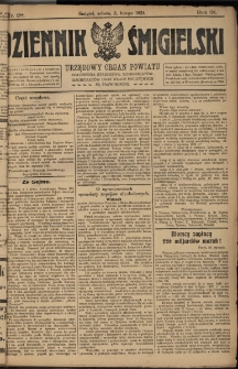 Dziennik Śmigielski 1921.02.05 R.31 Nr 28