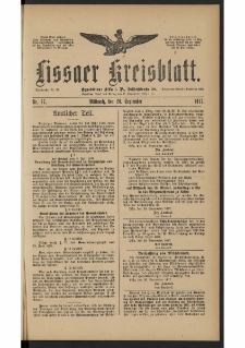 Lissaer Kreisblatt. 1917.09.26 Nr 77
