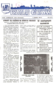 Przegląd G&oacute;rowski 1994.08.15 R.4 Nr 14(71)