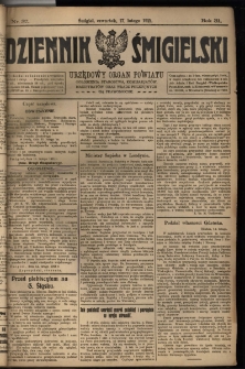 Dziennik Śmigielski 1921.02.17 R.31 Nr 38