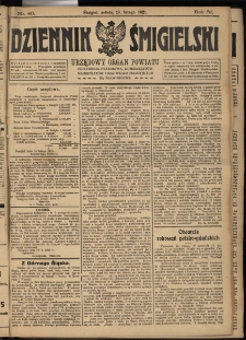 Dziennik Śmigielski 1921.02.19 R.31 Nr 40