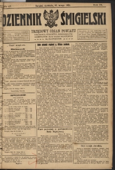 Dziennik Śmigielski 1921.02.27 R.31 Nr 47