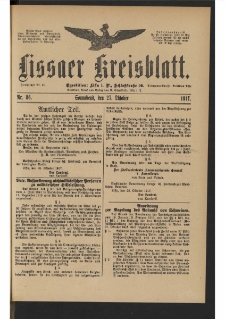 Lissaer Kreisblatt. 1917.10.27 Nr 86