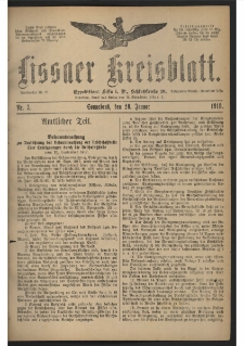 Lissaer Kreisblatt. 1918.01.26 Nr 7