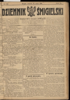 Dziennik Śmigielski 1921.03.17 R.31 Nr 61