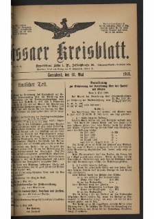 Lissaer Kreisblatt. 1918.05.18 Nr 38