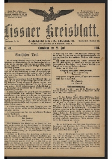 Lissaer Kreisblatt. 1918.06.22 Nr 48