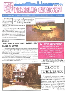 Przegląd G&oacute;rowski 1996.11.29 R.6 Nr 21(121)