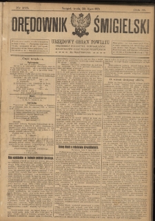 Orędownik Śmigielski 1921.07.20 R.31 Nr 163