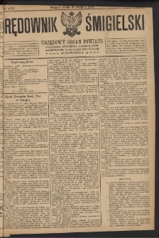 Orędownik Śmigielski 1921.08.03 R.31 Nr 175